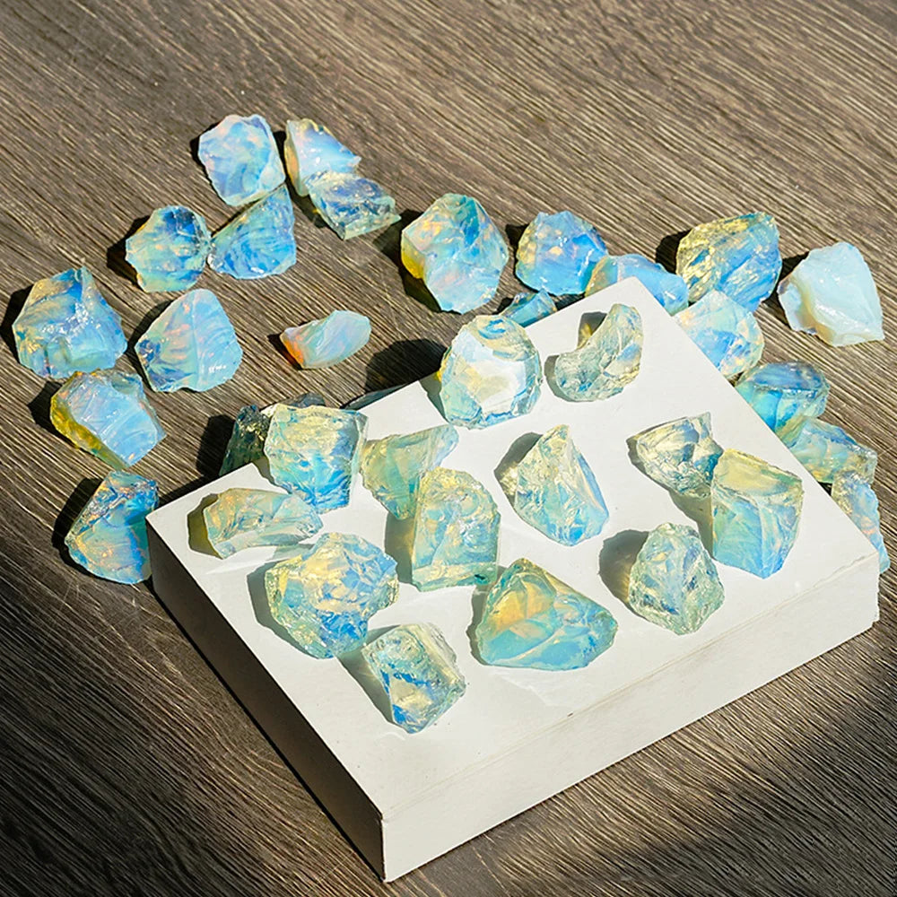 1PC Raw Opalite Rocks Rough Opal Crystal Stone for Collection Decoration Tumbling Wicca Reiki Healing Crystals Home Decor
