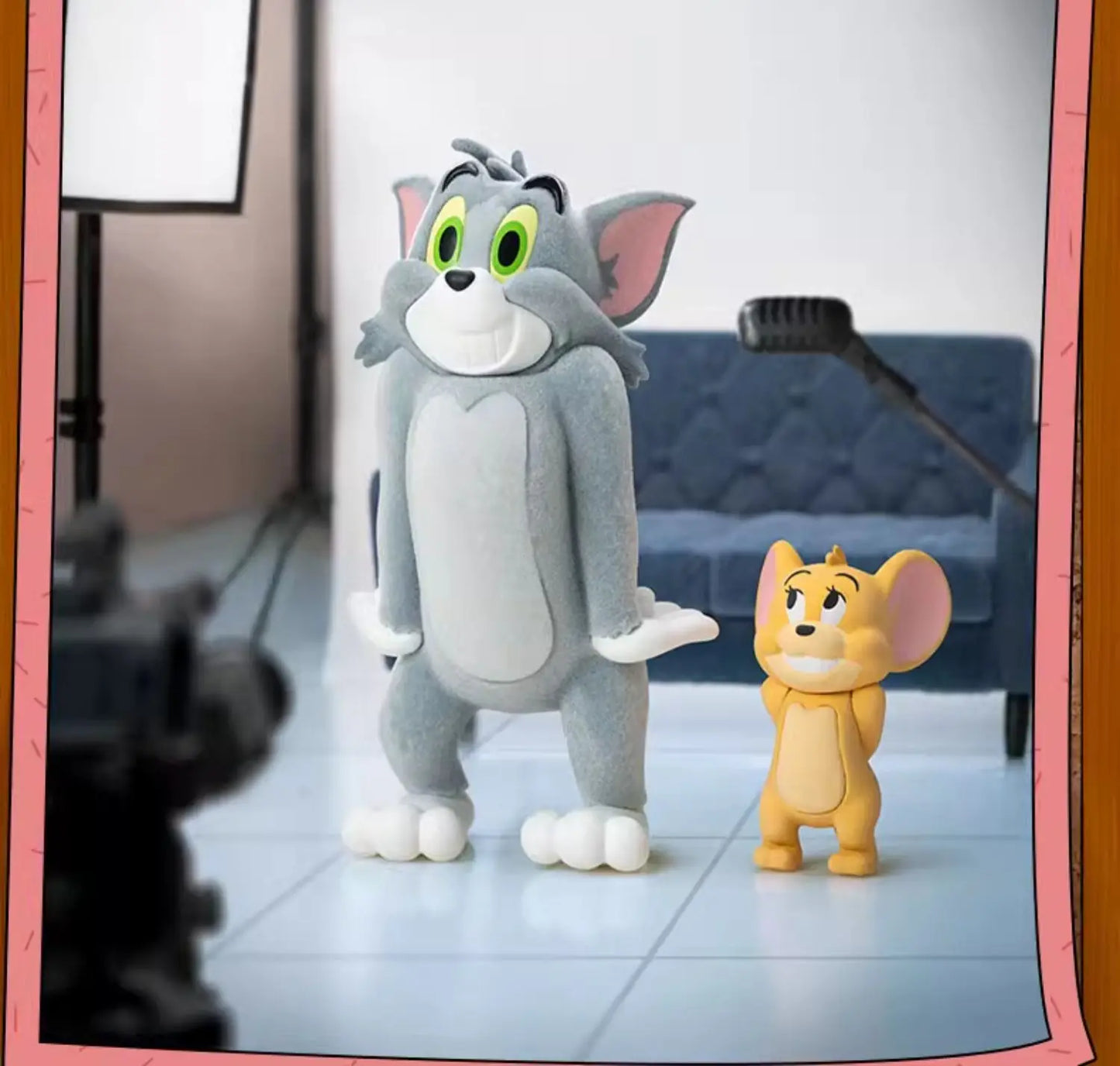 Original 52toys Tom - Jerry Mental State Tasting Blind Box Handmade Desktop Ornament Scene Building Props Toys Gifts Mystery Box