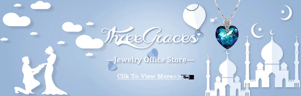 ThreeGraces Shiny Cubic Zirconia Multi Layered Long Sweater Chain Necklace for Women New Fashion Party Costume Jewelry PN203