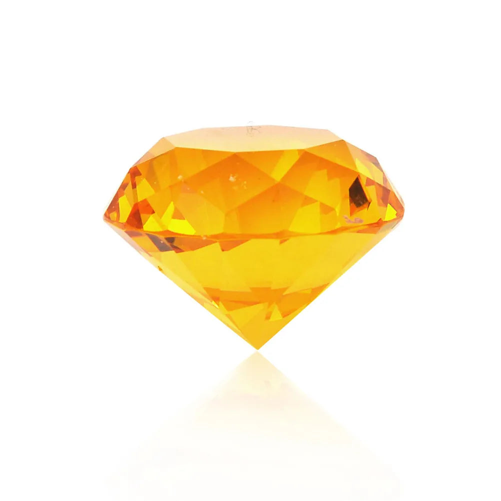 Clear Crystal Diamond Glass Paperweight Decorative Glass Diamonds Home Decoration Gift 30mm