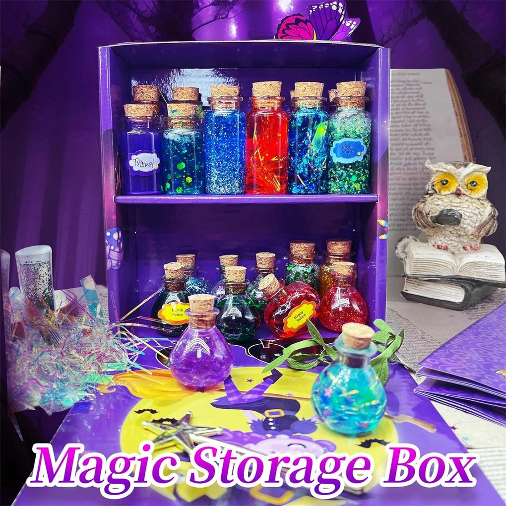 DIY Fairy Magical Potions Kit Horror Halloween Christmas Gifts Witches' Magical Color Changing Freezing Potions Art Craft Kit