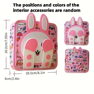 Early Education Enlightenment Busy Board Toys, Story Cloth Book, Colorful Fine Motor Skills Learning Toys, Travel Toys