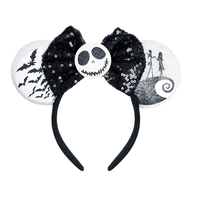 Chic Mickey Mouse Ears Headbands Women Halloween Party Cosplay Bad Guys Hairbands Girls Festival Gift Kids DIY Hair Accessories