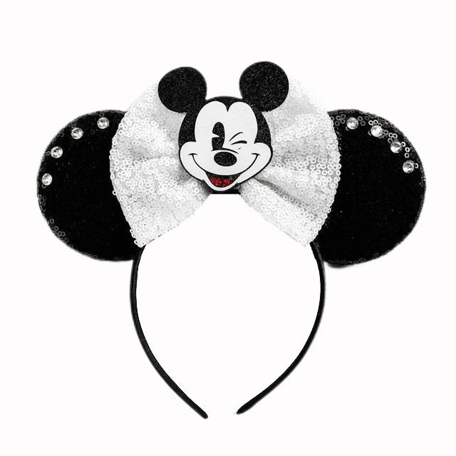 Chic Mickey Mouse Ears Headbands Women Halloween Party Cosplay Bad Guys Hairbands Girls Festival Gift Kids DIY Hair Accessories