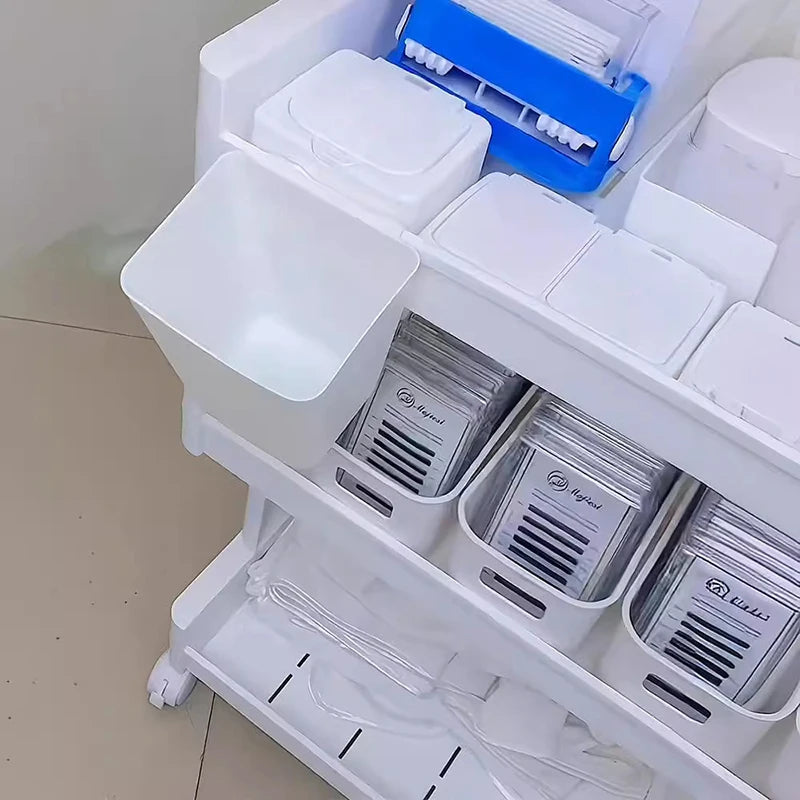 Household Back Hanging Plastic Storage Basket