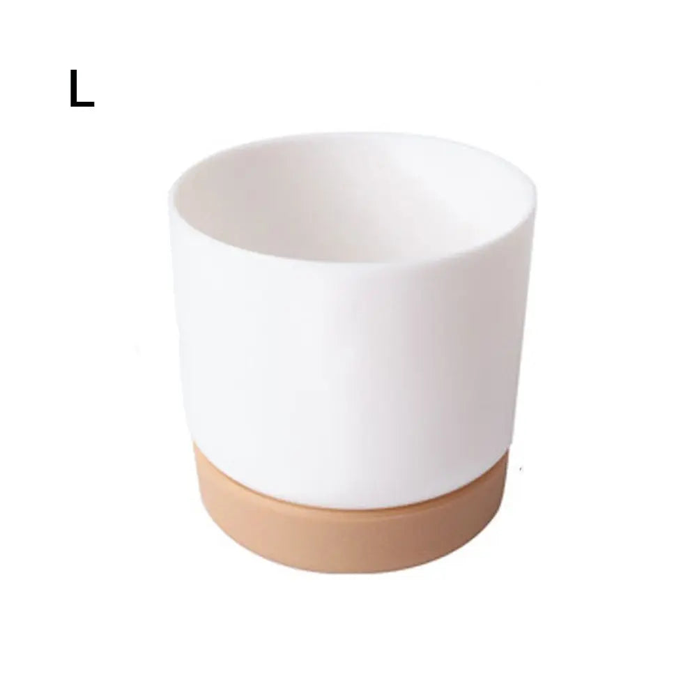 Self Watering Flowerpot Automatic Water Absorption Storage Round