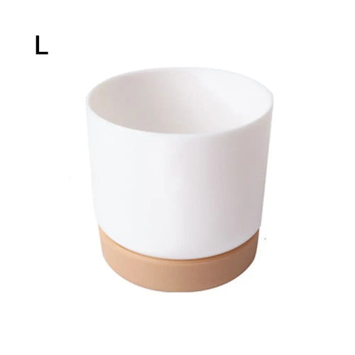 Self Watering Flowerpot Automatic Water Absorption Storage Round