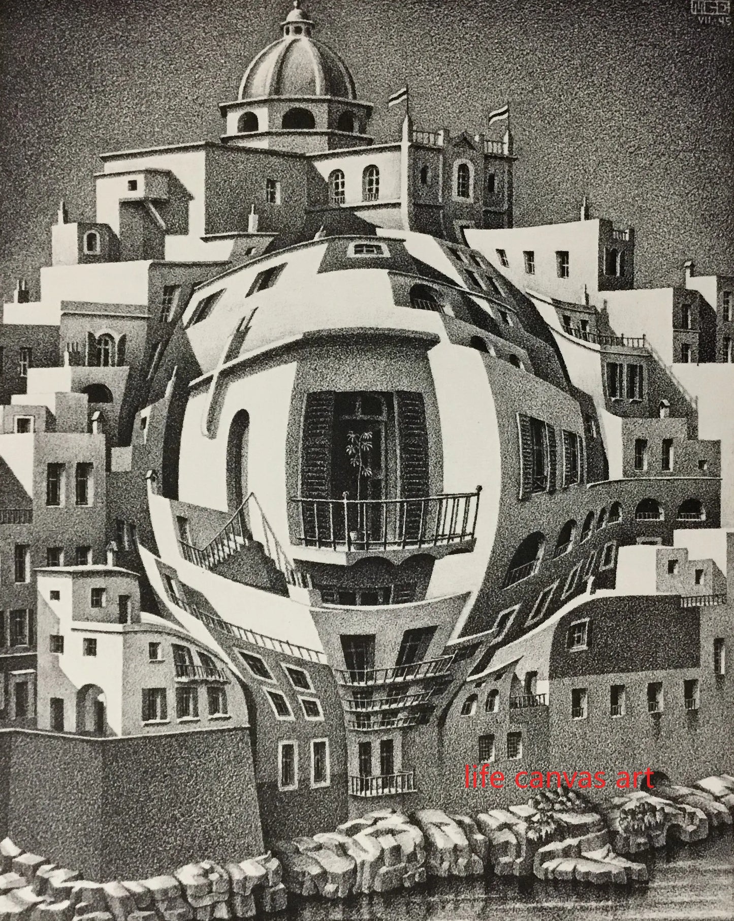 Abatract Style Artworks M.C. Escher MC Escher Eyes Rind Art Poster Canvas Painting Wall Prints Picture Living Room Home Decor