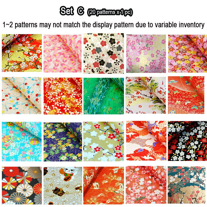 21x28cm Japanese Origami Folding Paper Handcraft Art Work Gift Wrapping Paper Packing Paper 20 Sheets