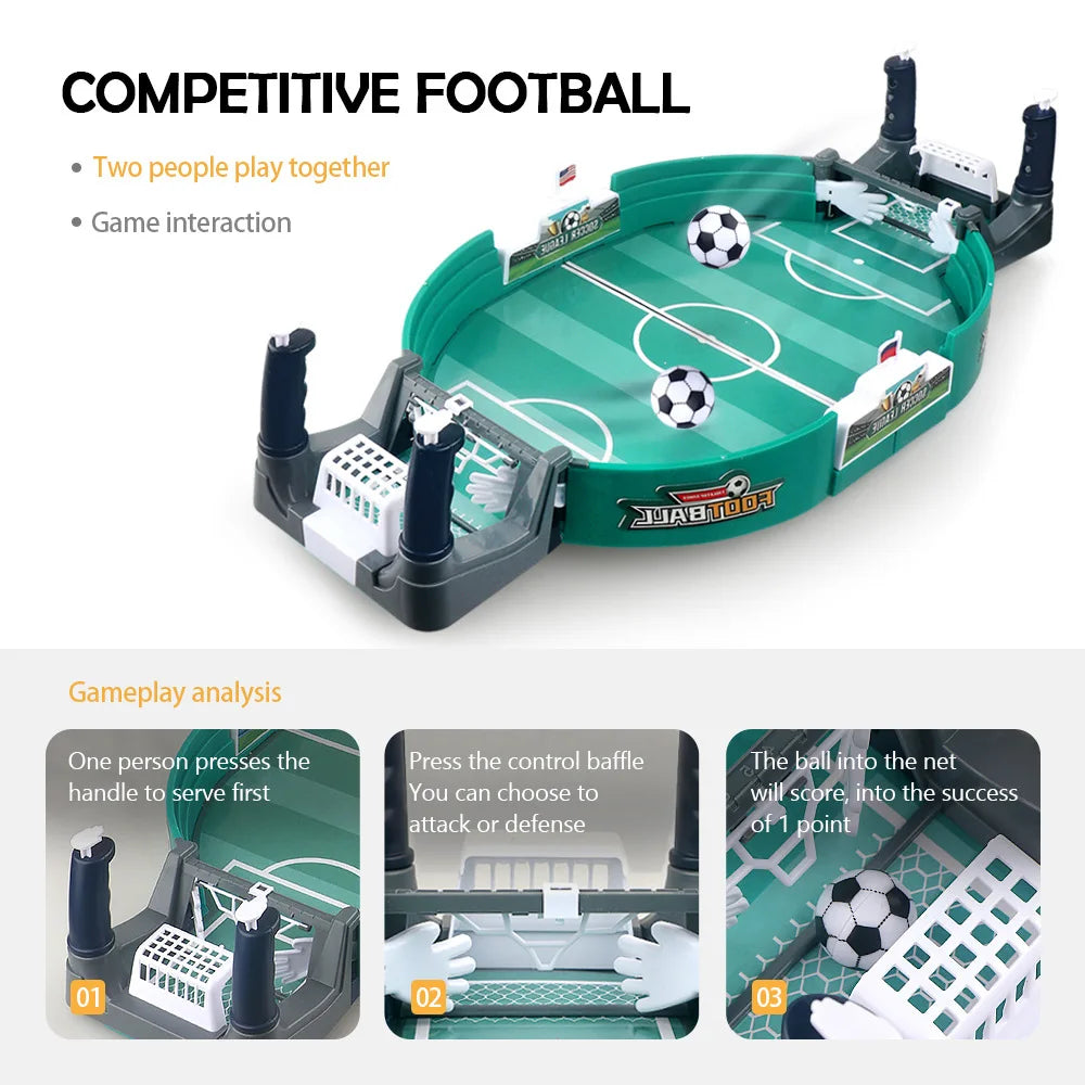 Soccer Table Football Board Game Match Toys For Family Party Game Tabletop Play Ball Soccer Toys Parent-child Interactive Soccer