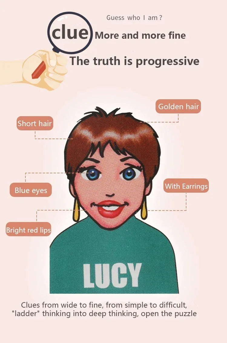 Guess Who I Am Board Game Toy Parent-child Friend Interaction Game Children's Logical Reasoning Puzzle Toys for Boy Girl Gifts