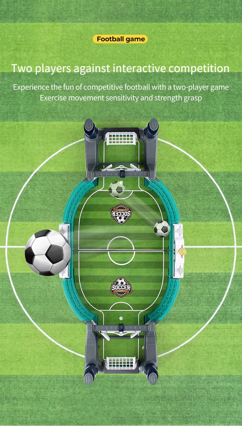Soccer Table Football Board Game Match Toys For Family Party Game Tabletop Play Ball Soccer Toys Parent-child Interactive Soccer