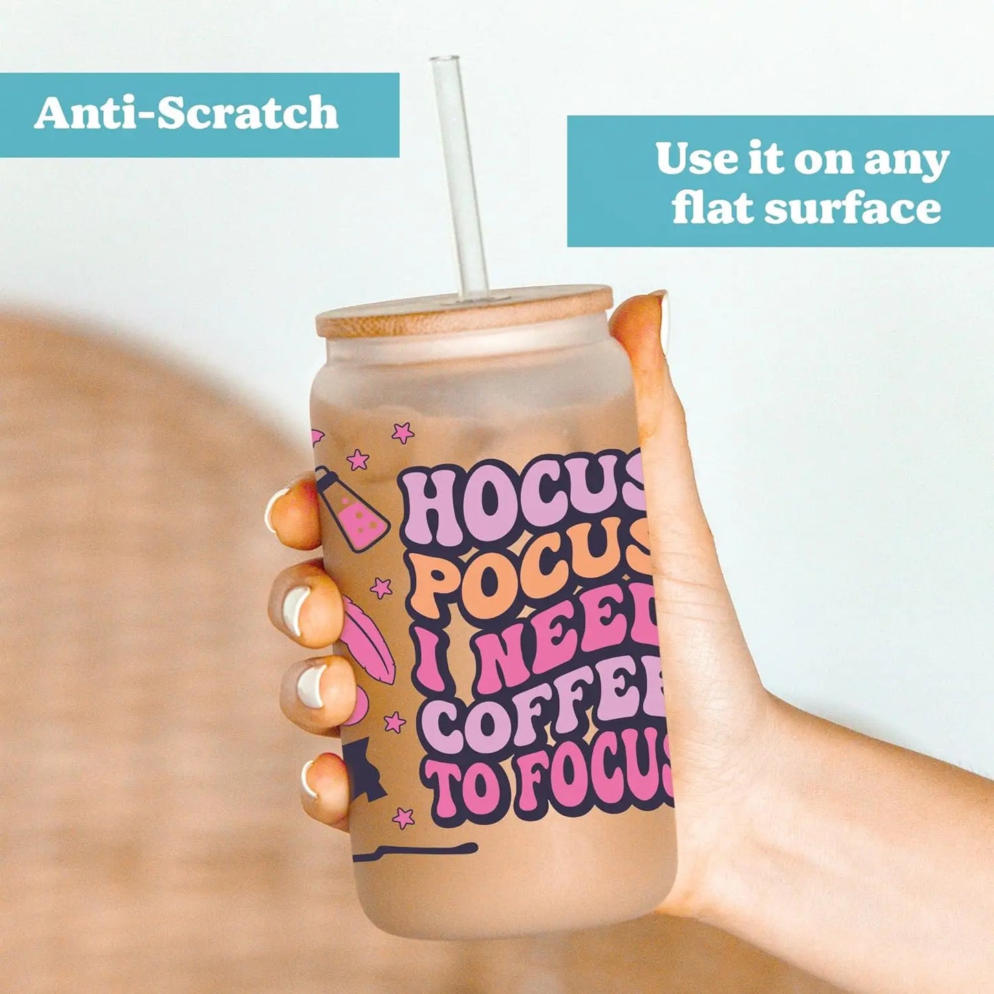 Miniso Halloween Stitch Mixed Cartoon Pattern Transfer Stickers Waterproof UV DTF Cup Wraps 3D Wrap Decal For 16oz Libbey Glass