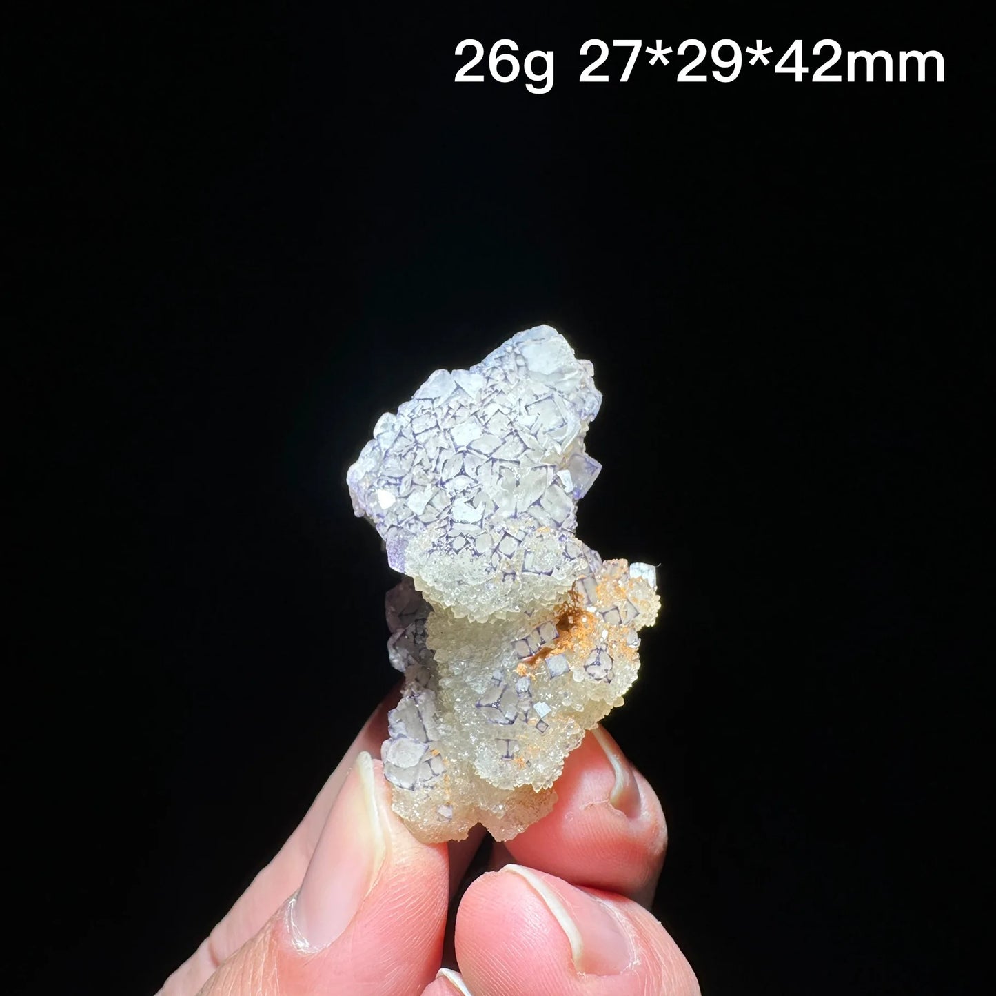 Natural Purple edge fluorite mineral specimen healing crystal gem collection Mineral Quartz Rock Healing Stone Home Decor