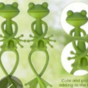 1/3/5 Pcs Frog Plant Stand Plant Tie Cute Flower Pot Hugger Plant