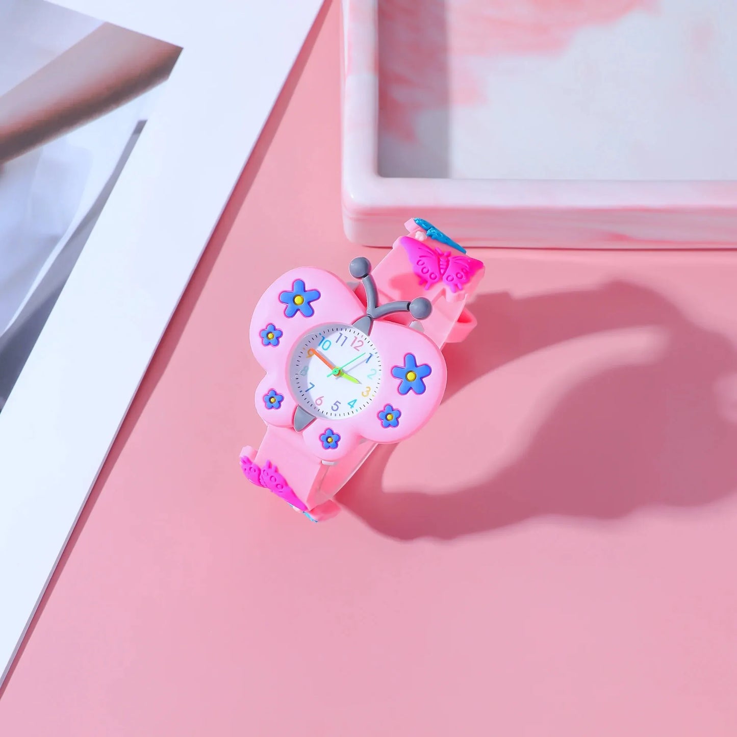 Popular Children's Butterfly Quartz Watch Set