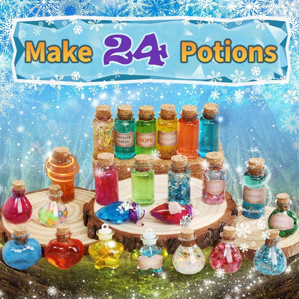 DIY Fairy Magical Potions Kit Horror Halloween Christmas Gifts Witches' Magical Color Changing Freezing Potions Art Craft Kit