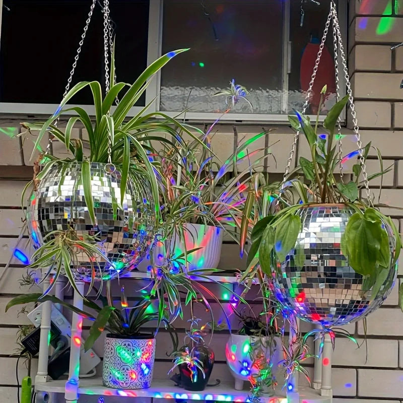 1pc Unique Handcrafted Bohemian-Inspired Hanging Disco Mirror Ball