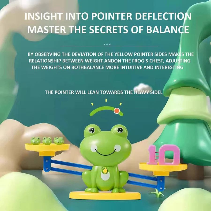 Mathematical Intelligence Math Toys Funny Frog Scale Children's Early Education Toys Addition Subtraction Balance Enlightenment