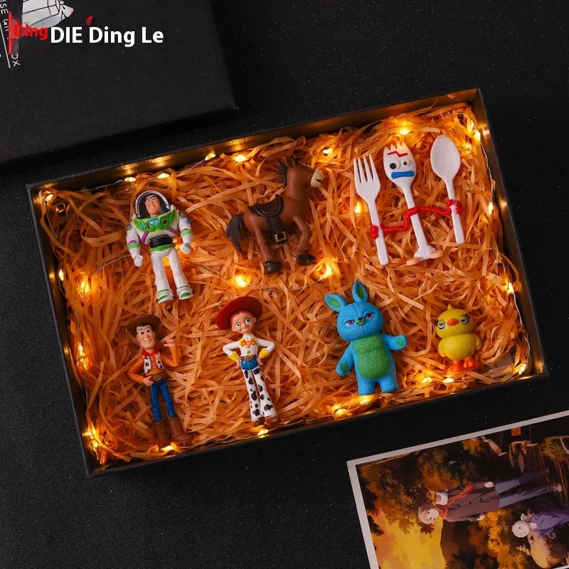 Full set of dolls toys Story Buss Light Years Woody Handmade Dolls ornaments Blind Boxes to send children birthday gifts