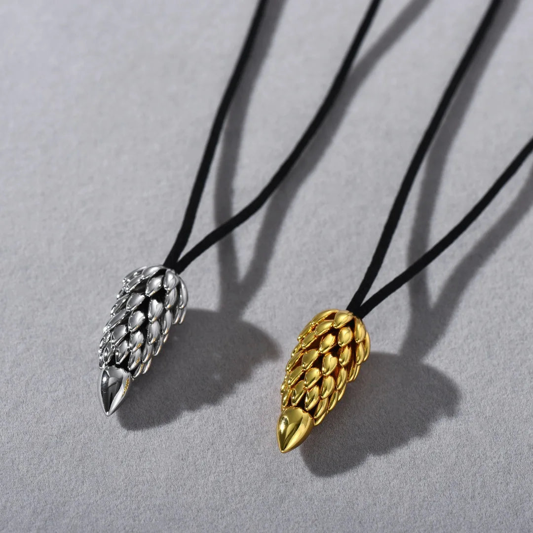 Europe Retro Brass Plating 18K Gold Black Rope Wheat Tassel Long Sweater Chain Necklace Woman Charm Jewelry Trend