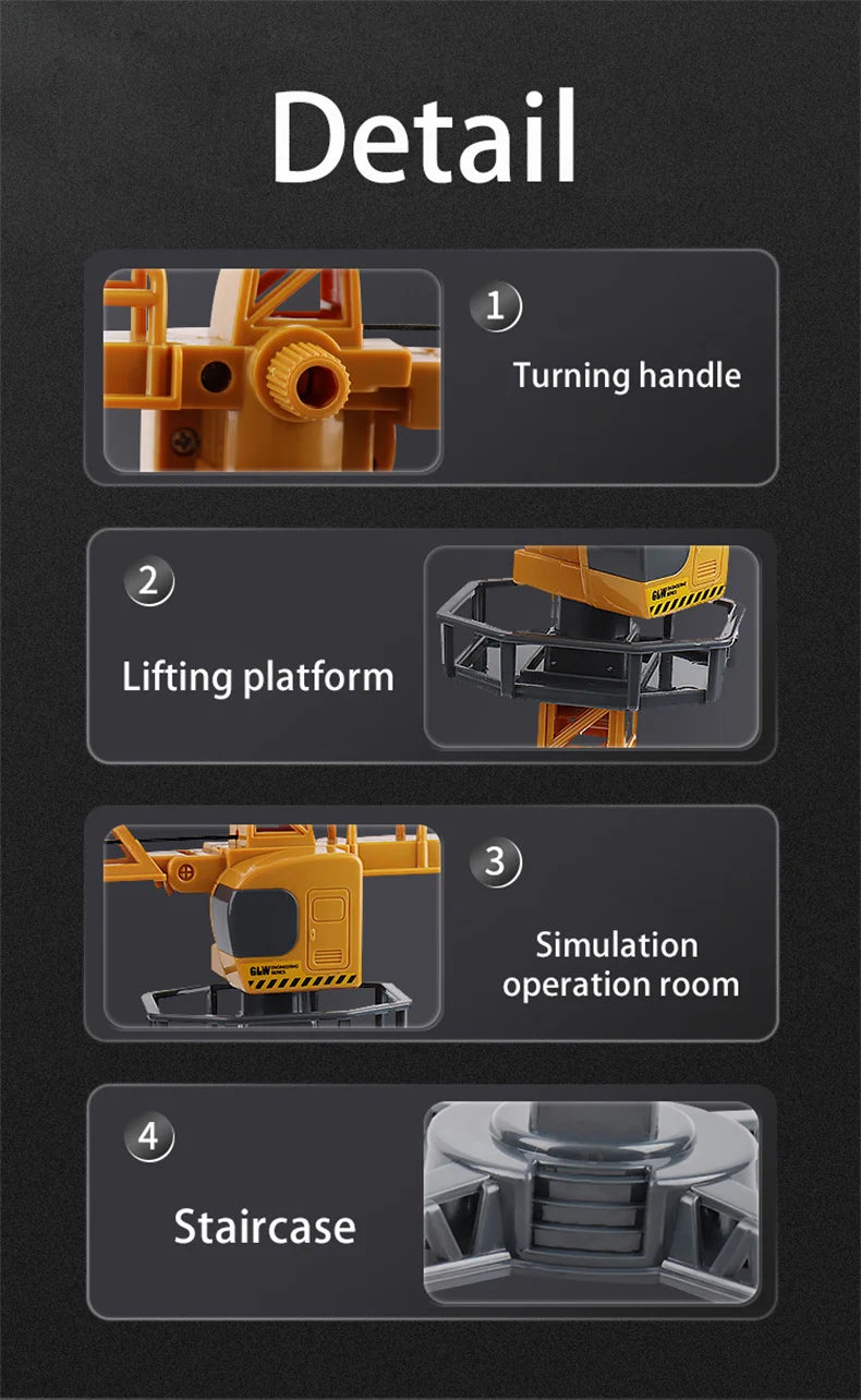 Toys for Boys Alloy Tractor Kids Excavator Bulldozer Miniature Crane Truck Model Diecast Farm Engineering Vehicle Children Gifts