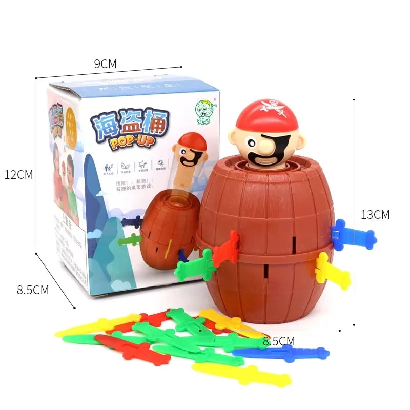 Newest Fun Pirate Barrel Toy Sword Jump Pirate Game Board Children Halloween Toy Parent-child Interactive Toy Boy Gifts