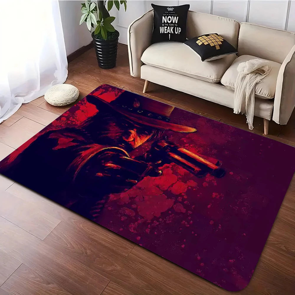 Red Dead Redemption Print Rugs Anti-slip Area Rug for Living Room Carpet Bedroom Sofa Doormat Floor Carpet Decor Mat