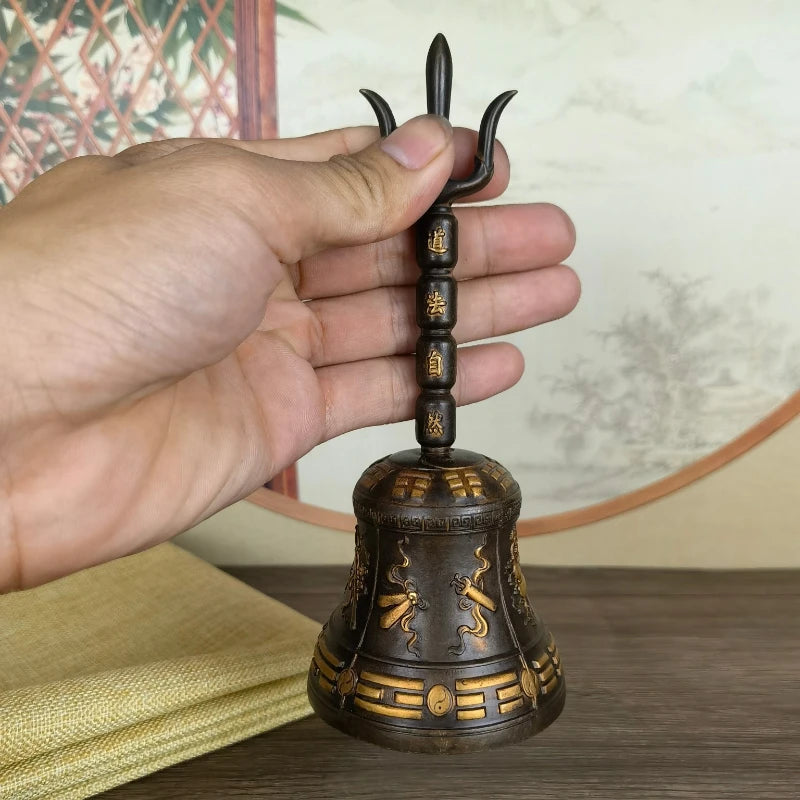 Brass Hand Bell Sound Healing Meditation Hand Bells Relaxation Mindfulness Yoga Bells Energy Musical Instruments Music Therapy