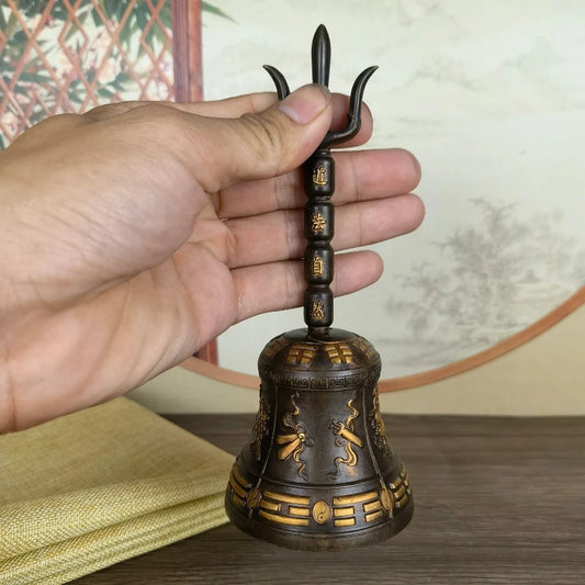 Brass Hand Bell Sound Healing Meditation Hand Bells Relaxation Mindfulness Yoga Bells Energy Musical Instruments Music Therapy