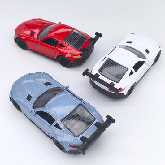 Children's alloy sports car models, toy cars for boys and babies, inertia toy cars with openable doors, racing cars, new toys