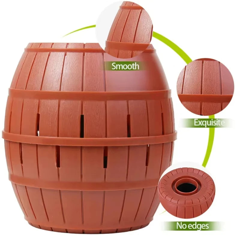 Newest Fun Pirate Barrel Toy Sword Jump Pirate Game Board Children Halloween Toy Parent-child Interactive Toy Boy Gifts