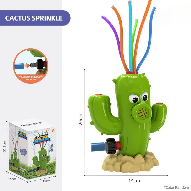 Bathroom Interesting Water Play Toys Cartoon Cute Cactus Outdoors Lawn Garden Water Sprinkler Children Water Pipe Squirt Toys