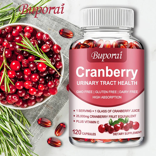 Cranberry Capsules - Supports Cardiovascular Health, Enhances Immunity, Supports Urinary Tract Health