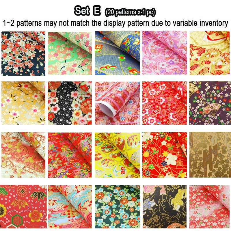 21x28cm Japanese Origami Folding Paper Handcraft Art Work Gift Wrapping Paper Packing Paper 20 Sheets