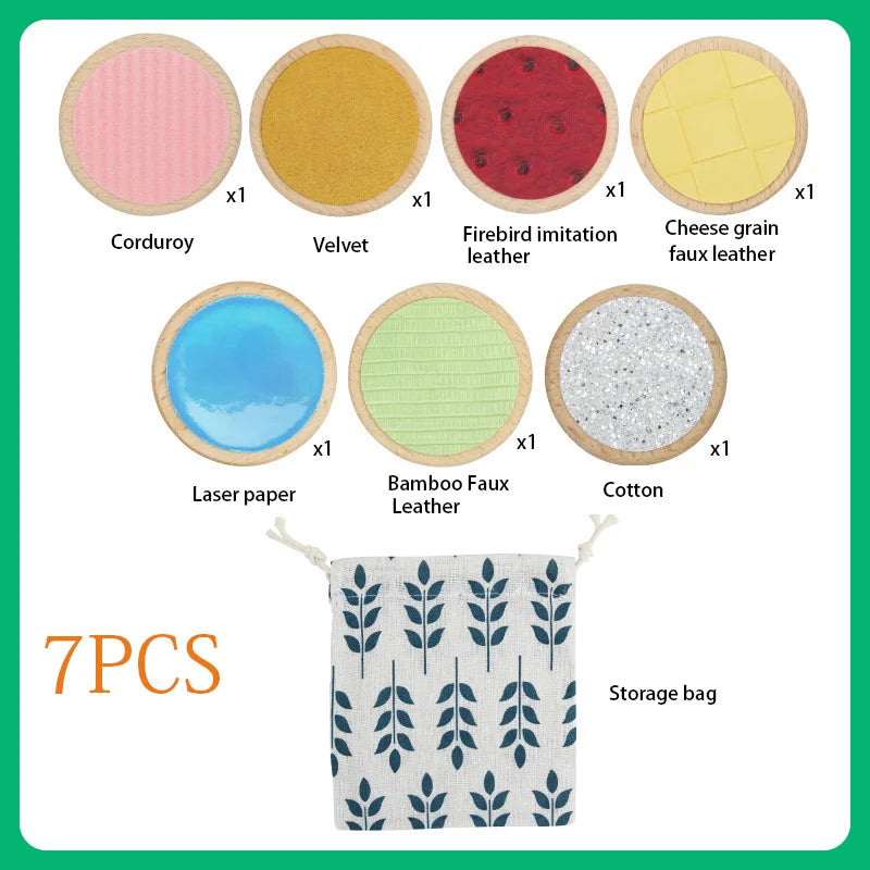 Children Montessori Sensory Toys Tactile Board Matching Game Tactile Classification Color Cognition Memory Training Kids Toys