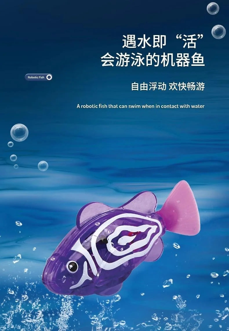 Children's Electronic Toys Can Swim In Water With Colorful Fish And Nostalgic Flip Imitation Mobile Phone Girl Gift