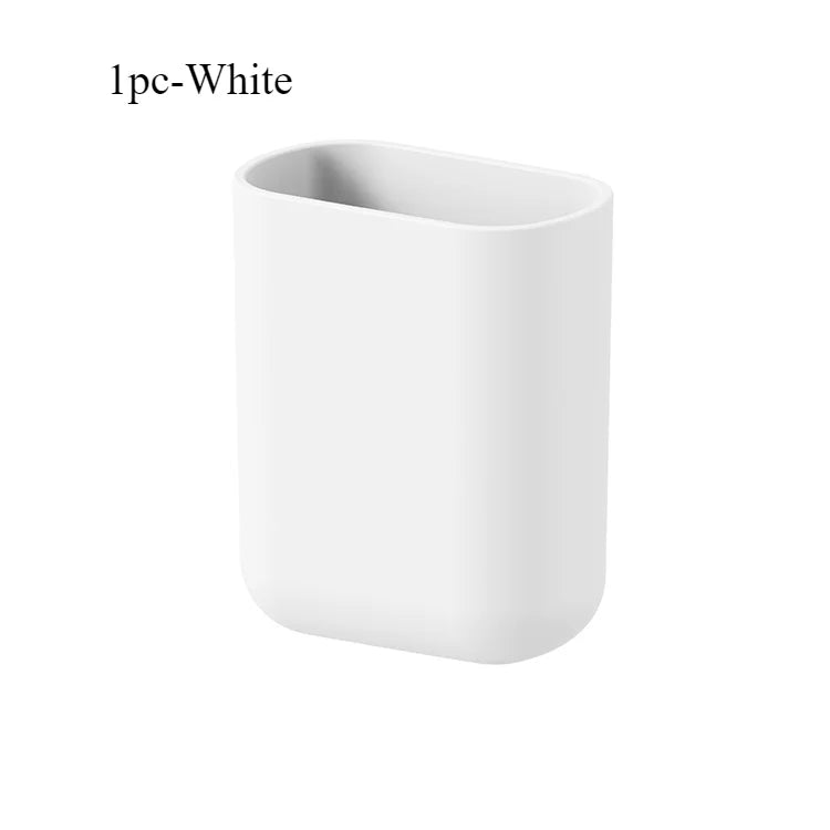 Bathroom waterproof wall-mounted toothbrush holder without punch Comb makeup brush plastic case household items