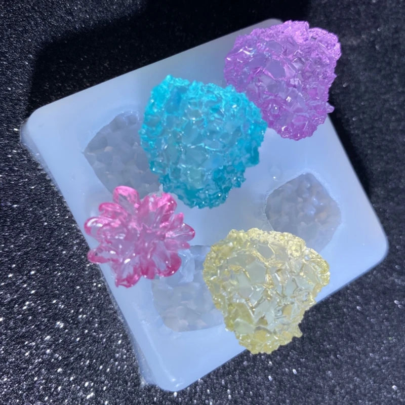 Crystal Cluster Mold Resin Simulation Original Stone UV Epoxy Resin Mold Handmade Decorations Crystal Stone Casting Mold
