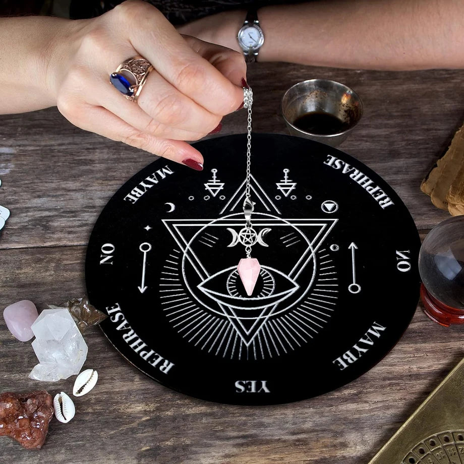 Healing Spiritual Crystal Pendulum Reiki Natural Stone Pendant Cone Penulum Pendulos for Dowsing Divination Healing Jewelry S962