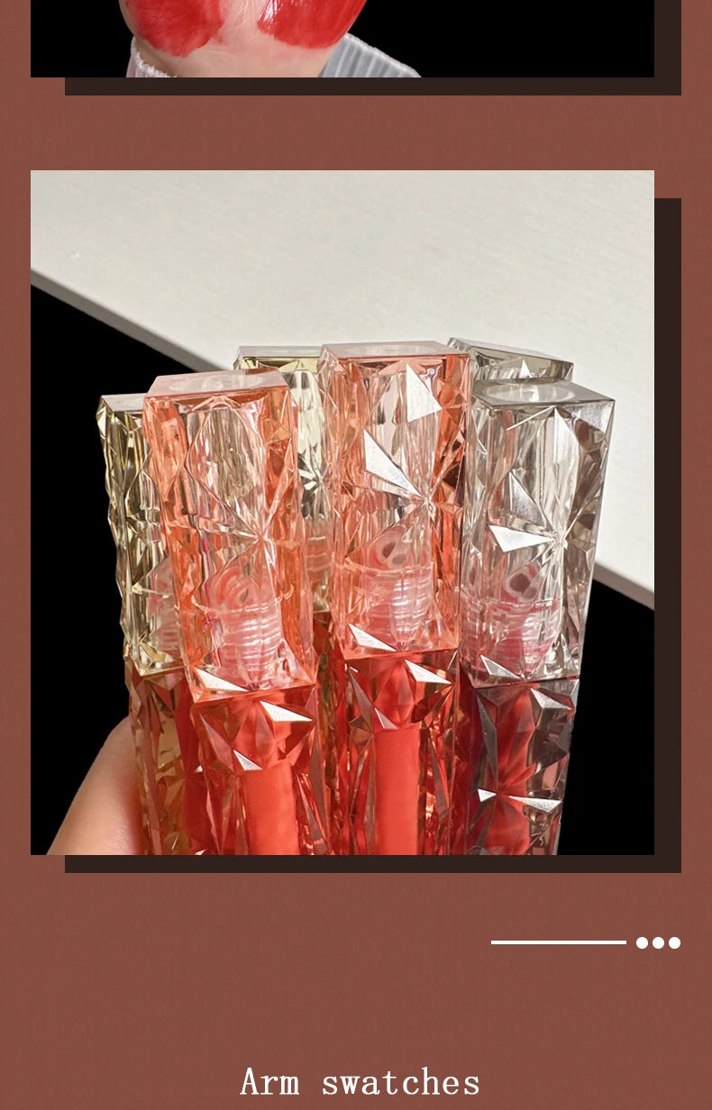 Lip Gloss Long-lasting Moisturizing Easy Halo-dyeing Waterproof Mirror Water Glass Lip Gloss Transparent Color Cosmetics