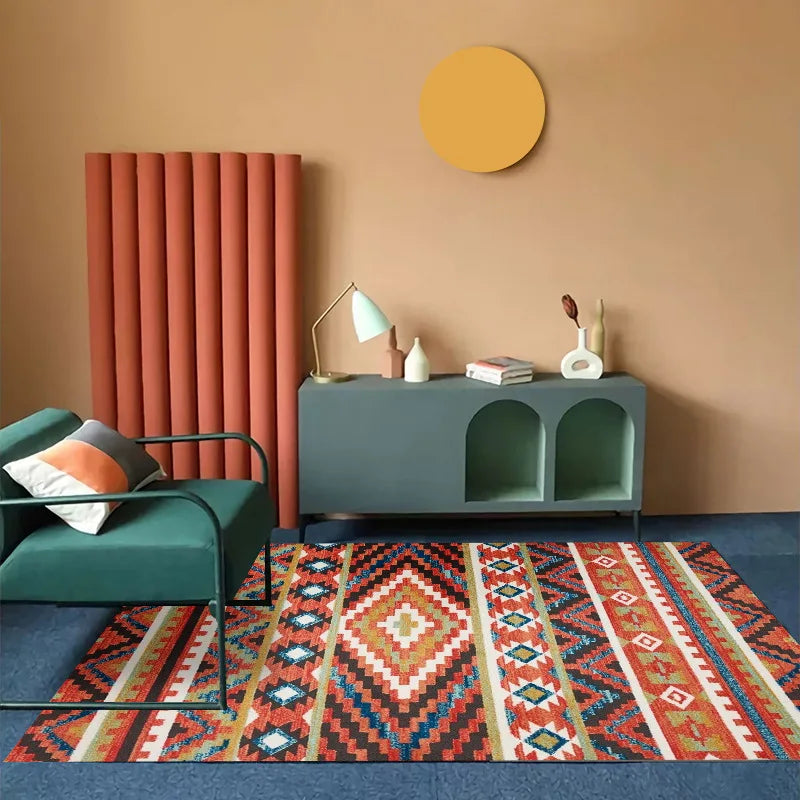 Bohemia Living room rugs Ethnic Style Bedroom Rug Large Area Rugs Non-slip Porch Mat Decoration home coffee tables floor mats