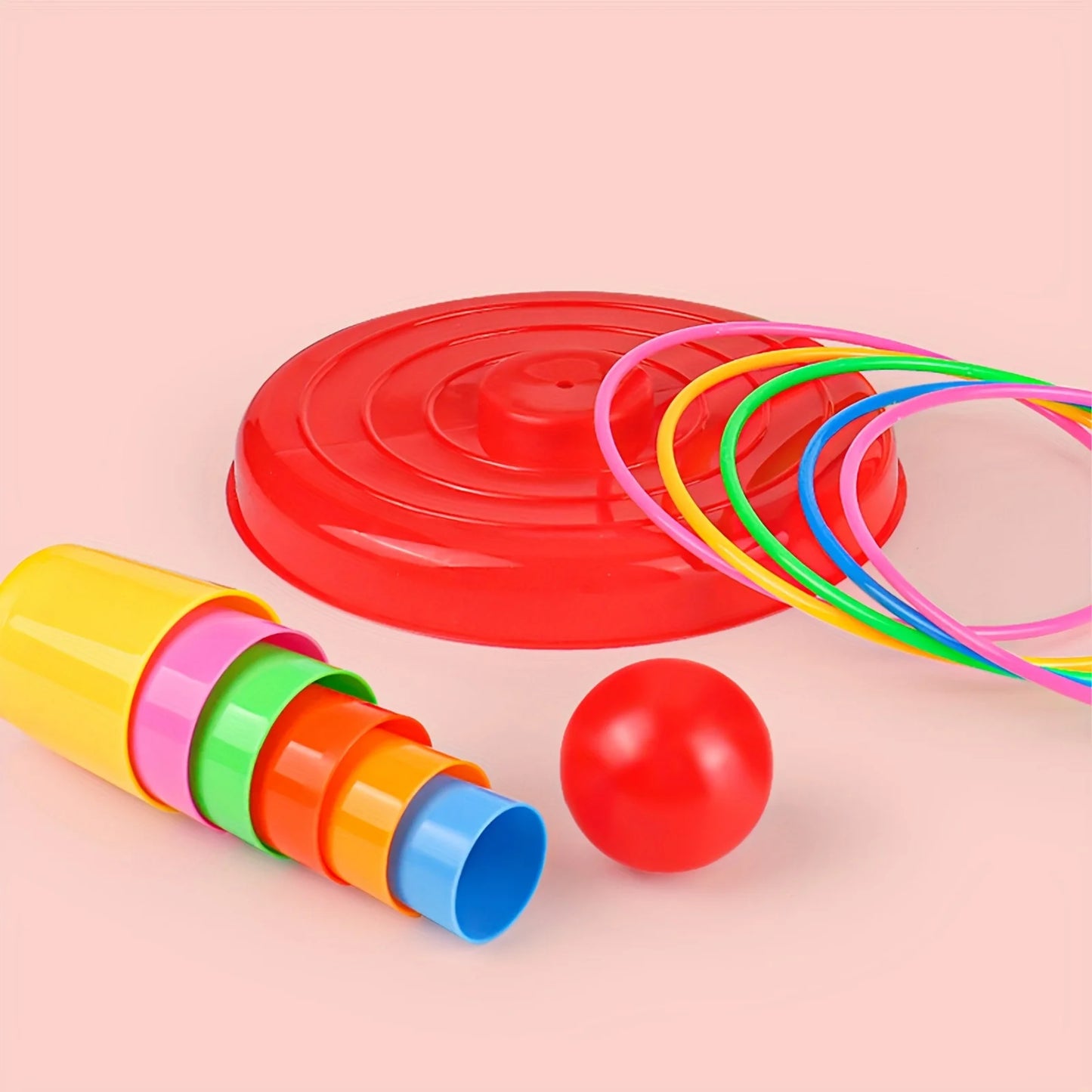 Children's game tower toys, parent-child interactive puzzle games with throwing rings, and indoor and outdoor leisure games