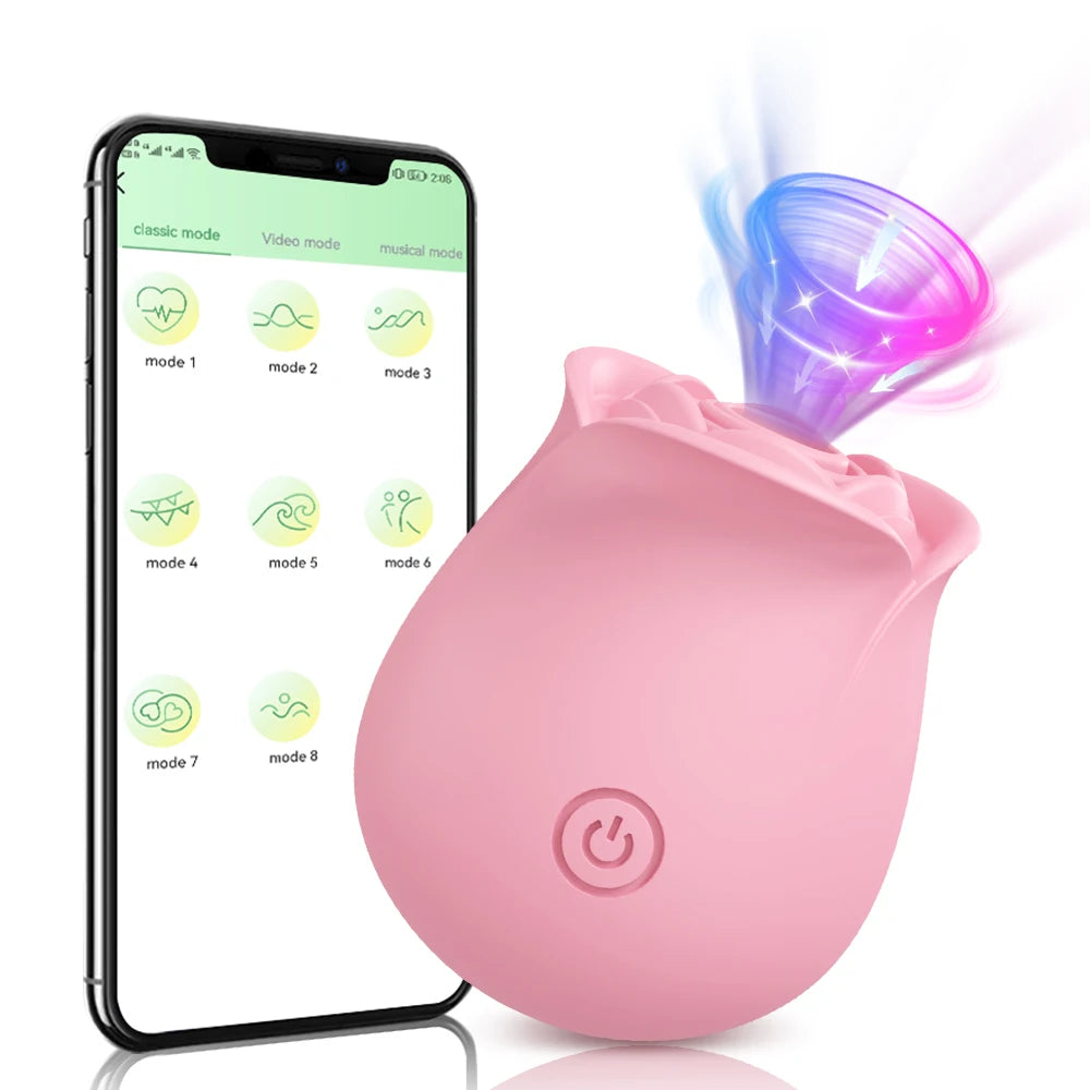 Rose-Toys Vibrator Nipple Clitoris Sucker Stimulator Vibration Masturbation Tools Women Couple Sex Toys Vibrator 18 Adult Toys