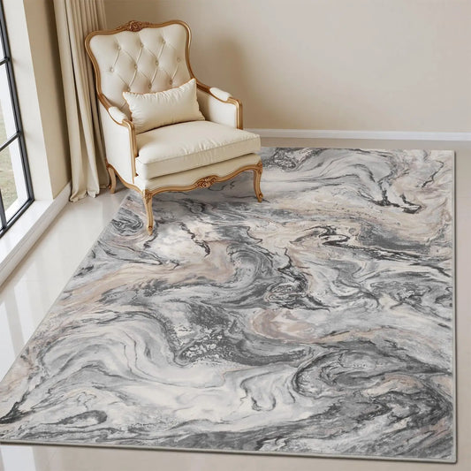 Area Rugs for Living Room, Modern Abstract Rug for Bedroom, Contemporary Machine Washable Rug, Large Stain Resistant Carpet
