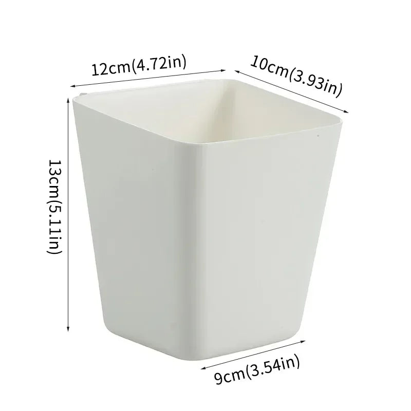 Household Back Hanging Plastic Storage Basket Mini Organizers Portable Storage Box Container Kitchen Bathroom