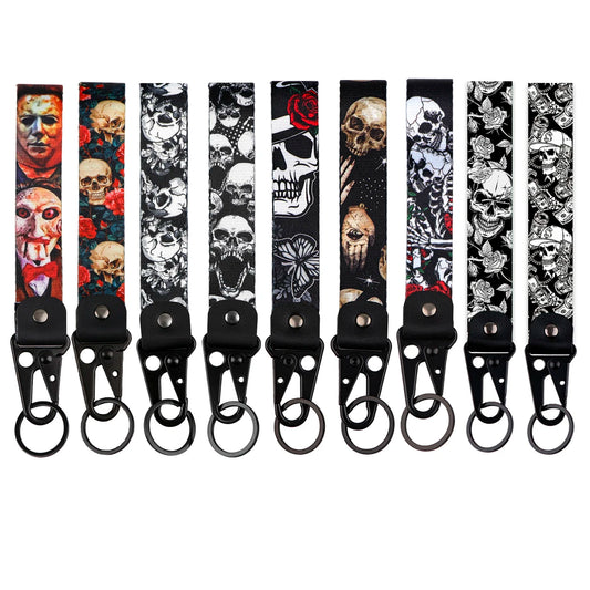 Horrible Key Tags Human Skeleton Keychain Car Key Chain Jewelry Halloween Gifts For Women Lanyard Motorcycle Accessories
