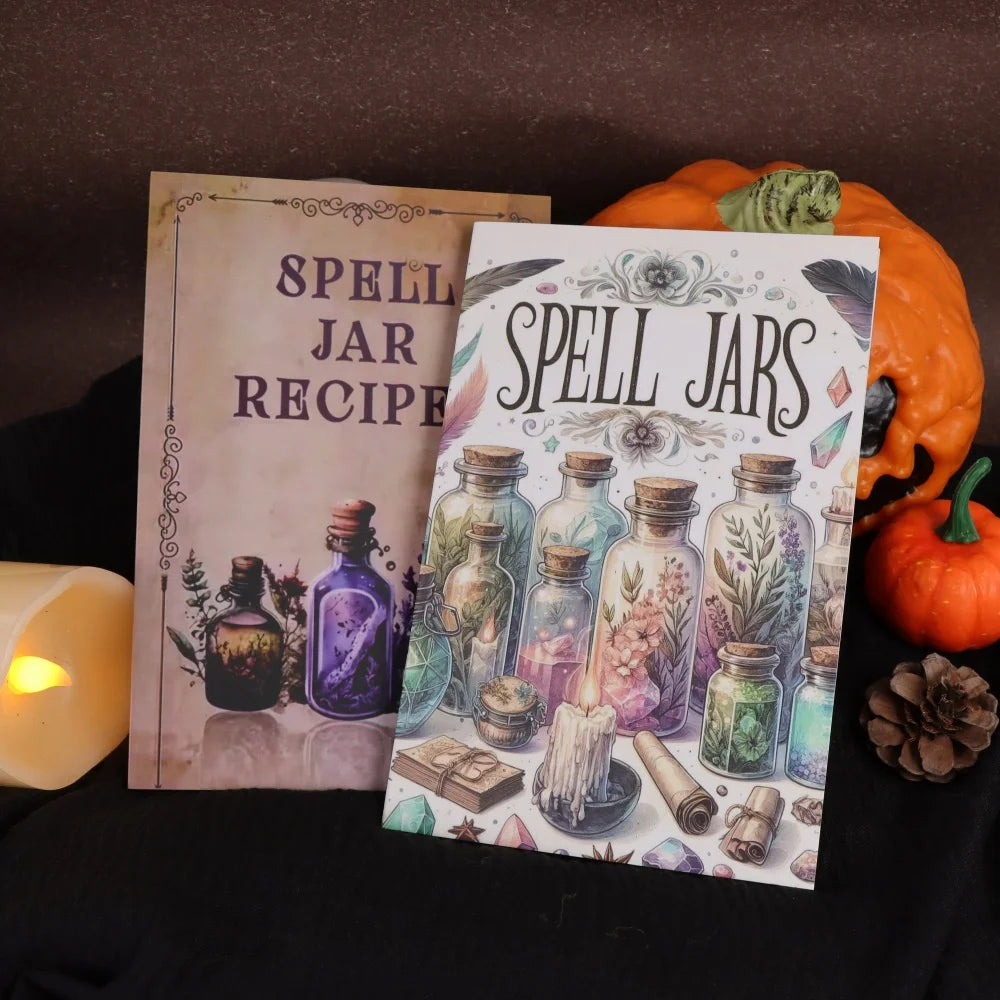 2 Ancient Herbal Magic Books - Detailed Picture Guide to Magical Herbs - Perfect for Birthdays, New Years, and Party Decorations