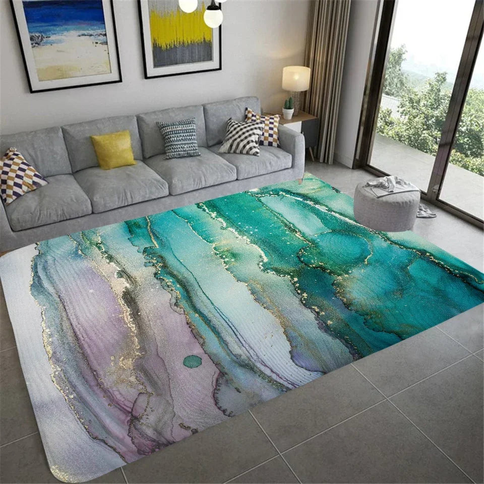 Home Mats Marble Carpets Living Room Bedroom Entrance Doormat Floor Mats Carpets Anti-Slip Mat Rugs Balcony Rug Bedroom Decor