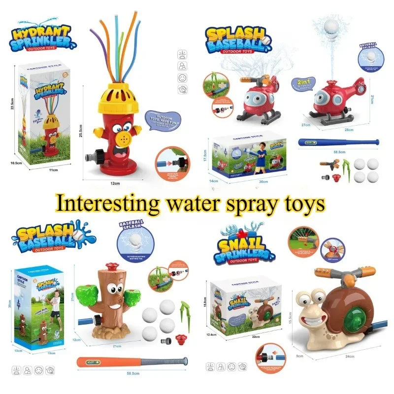 Bathroom Interesting Water Play Toys Cartoon Cute Cactus Outdoors Lawn Garden Water Sprinkler Children Water Pipe Squirt Toys